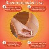 FORIA Vibrance Melts utilisation nocturne recommandée pour absorption optimale.