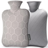 Bouillotte FORICOM d'eau chaude 2 L avec housse pour chaleur durable et sûre.