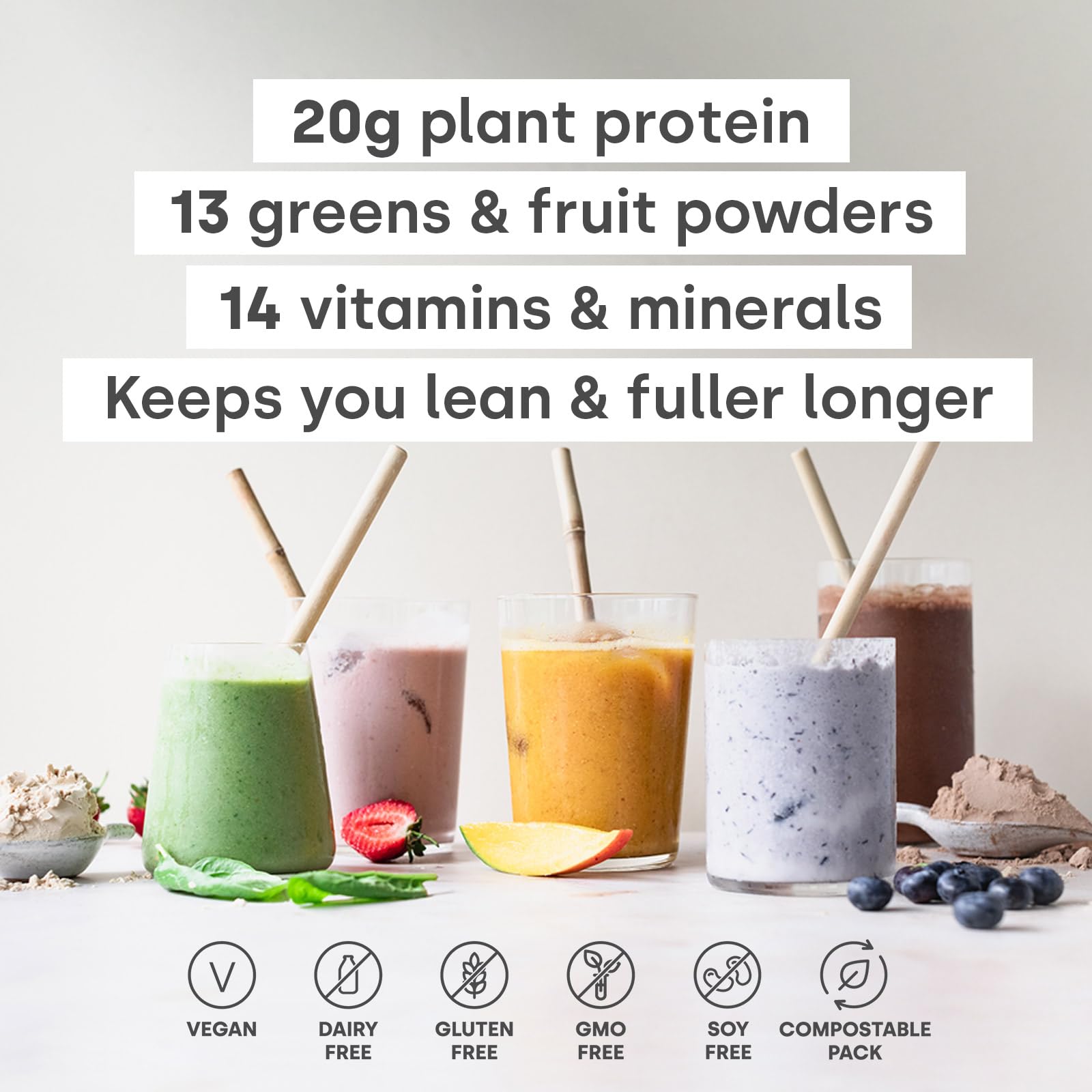 Form Superblend Protéine – fibres et enzymes digestives pour une digestion plus confortable.