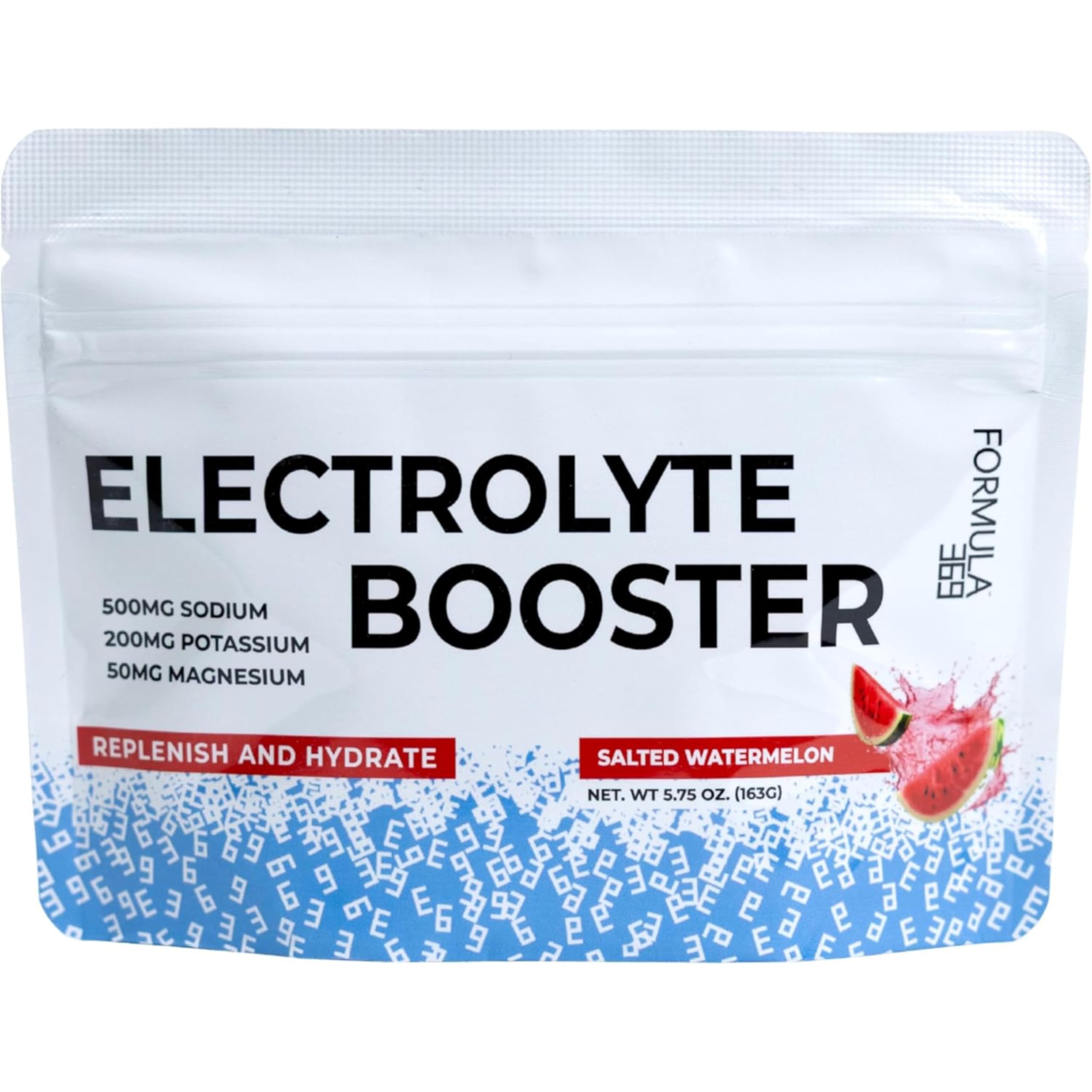 Formula 369 Électrolyte Booster, bouteille saveur pasteque-salee, hydratation pendant l'entraînement.