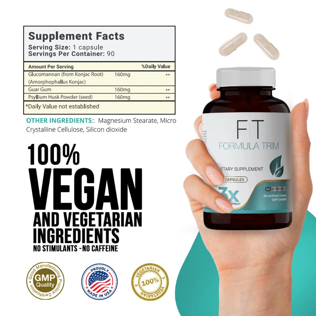 Formule Trim, gélules végétales sans stimulants pour routine végétalienne.