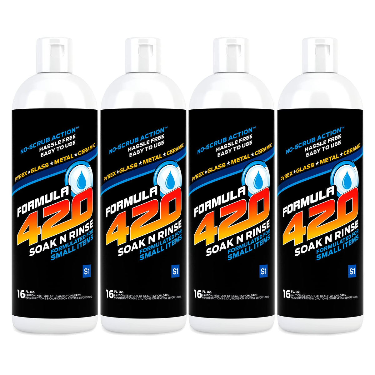 Formula420 Soak N Rinse S1: bouteille prête pour nettoyage en douceur et efficace.