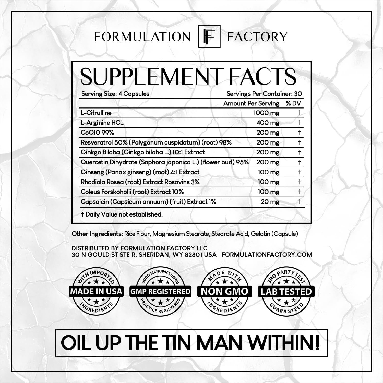 Formulation Factory Coeur dacier – ambiance sportive, énergie soutenue pendant l’effort.