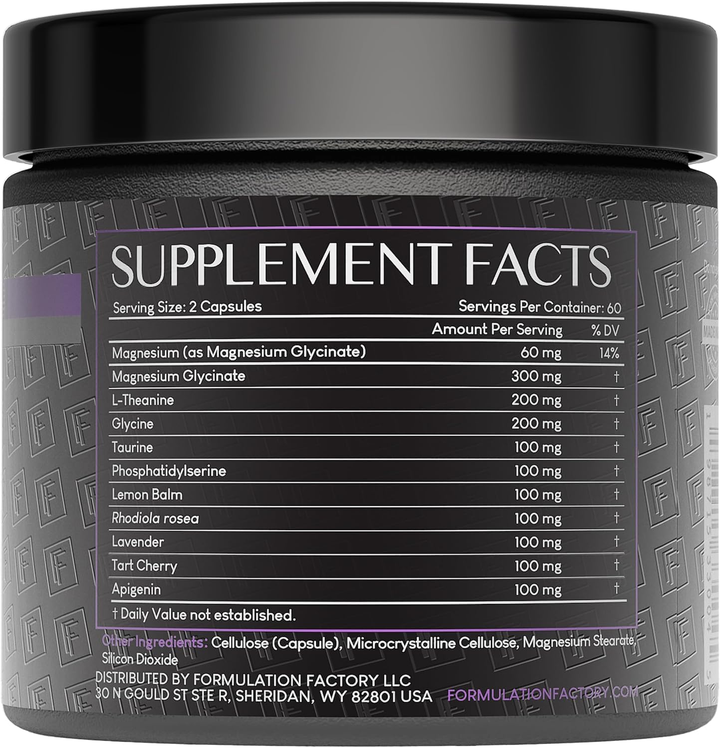 Formulation Factory La Nuit Avant - Capsules : prise simple pour une routine du soir