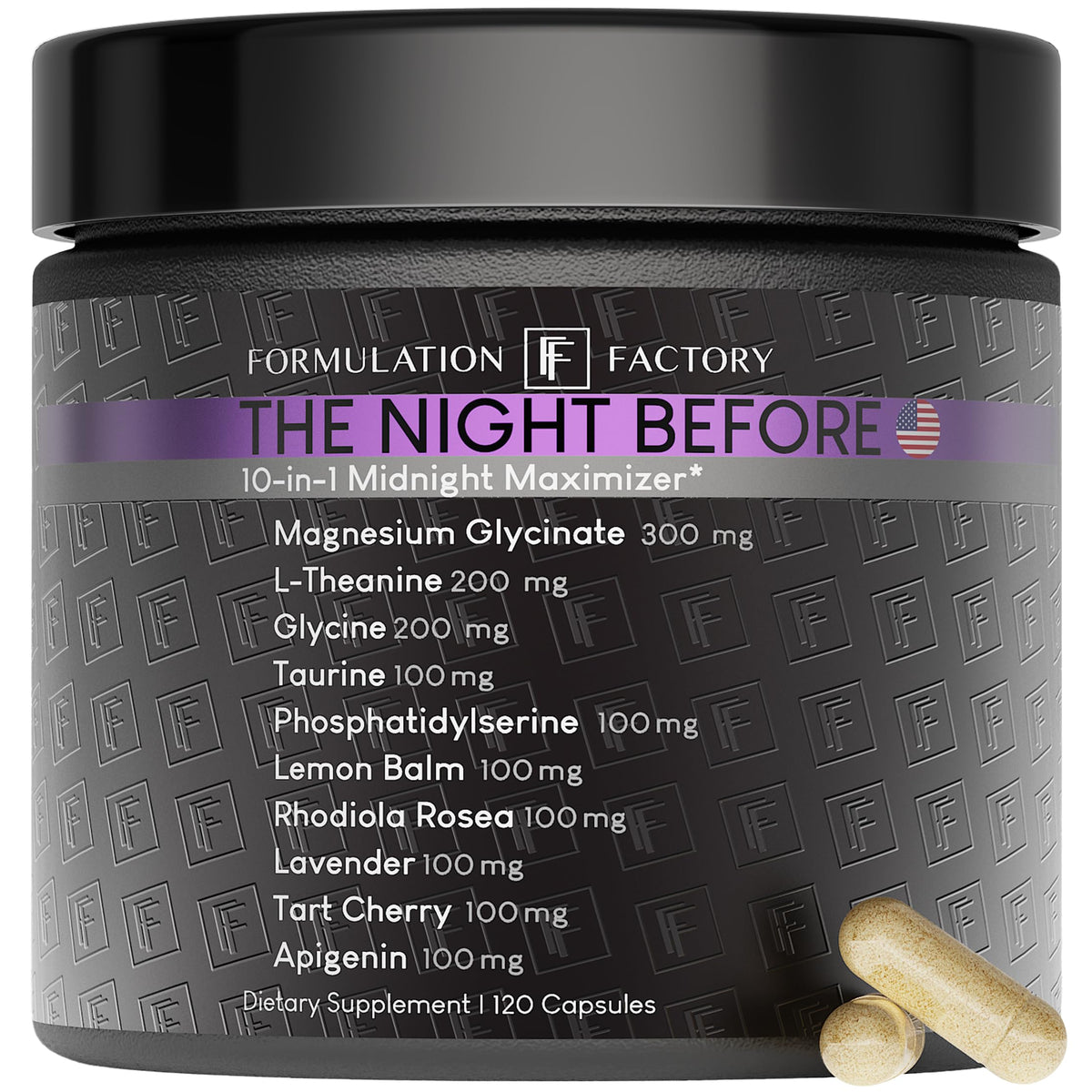 The Night Before – bouteille de capsules pour un sommeil réparateur