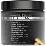 Self Obsessed de Formulation Factory – bouteille de gélules pour soutenir la vitalité masculine.