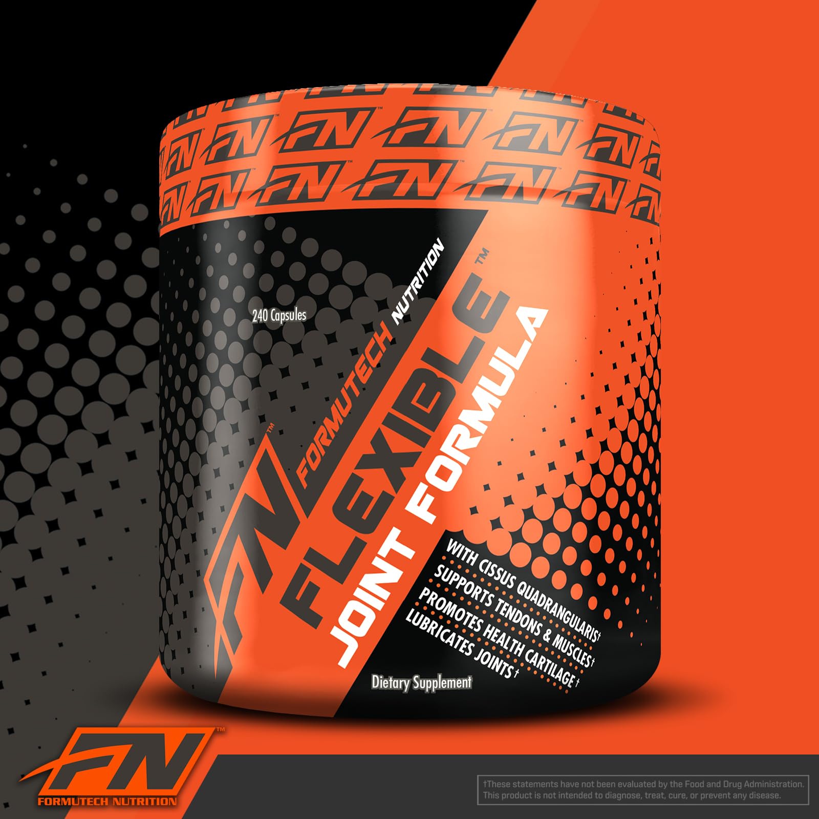 Conteneur Formutech Flexible Joint emballage et informations nutritionnelles