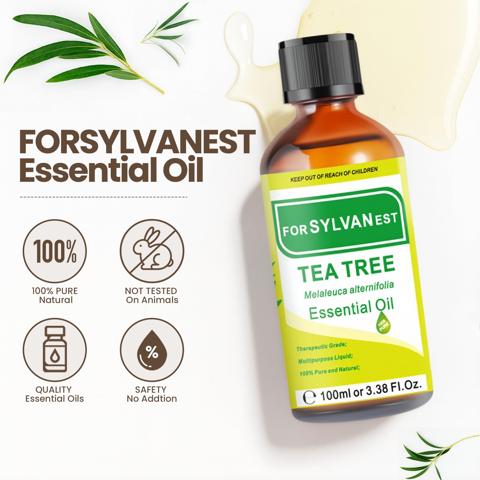 Forsylvanest huile prête pour diffusion, atmosphère fraîche et naturelle