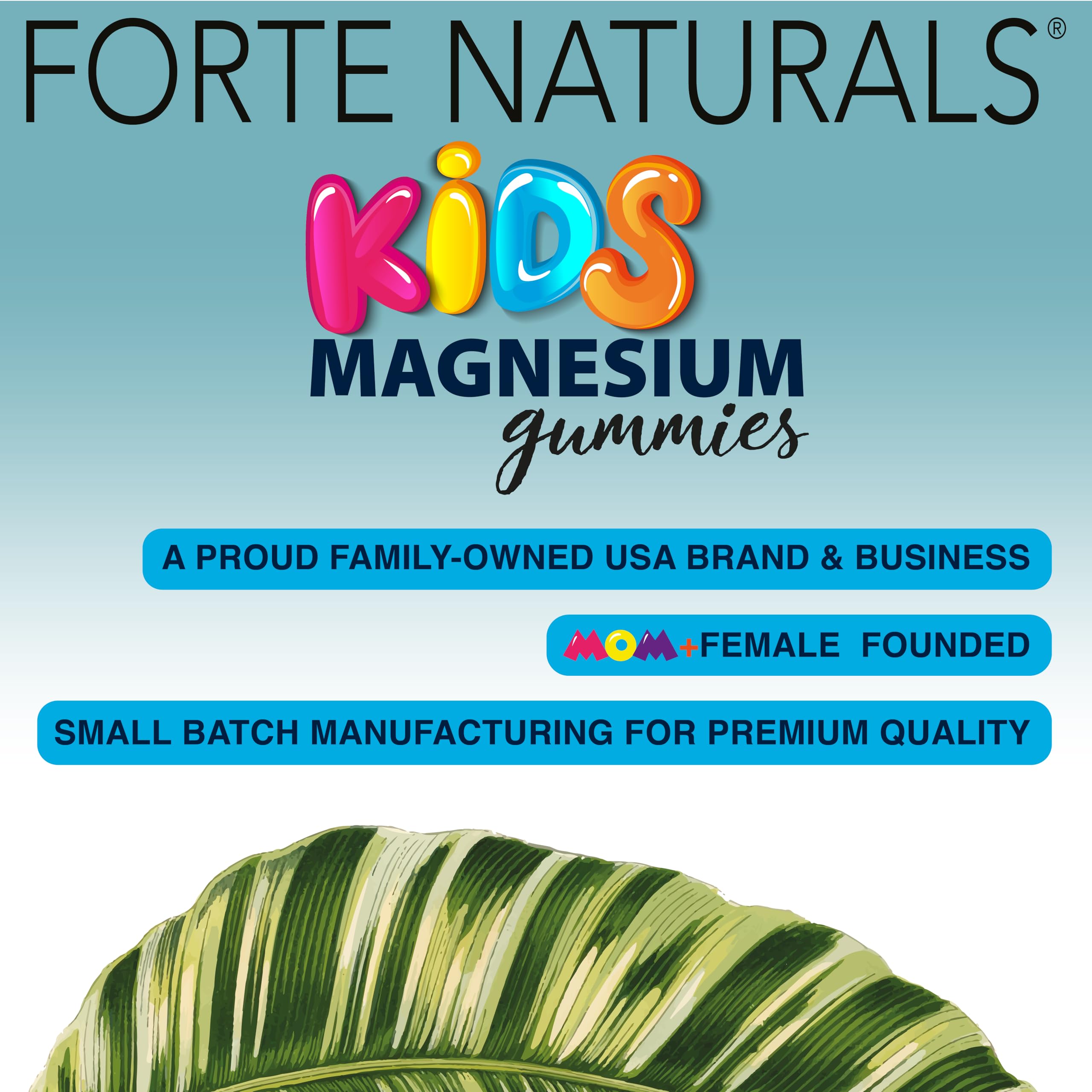 FORTE NATURALS gommes magnésium enfants – arôme fruits naturels.