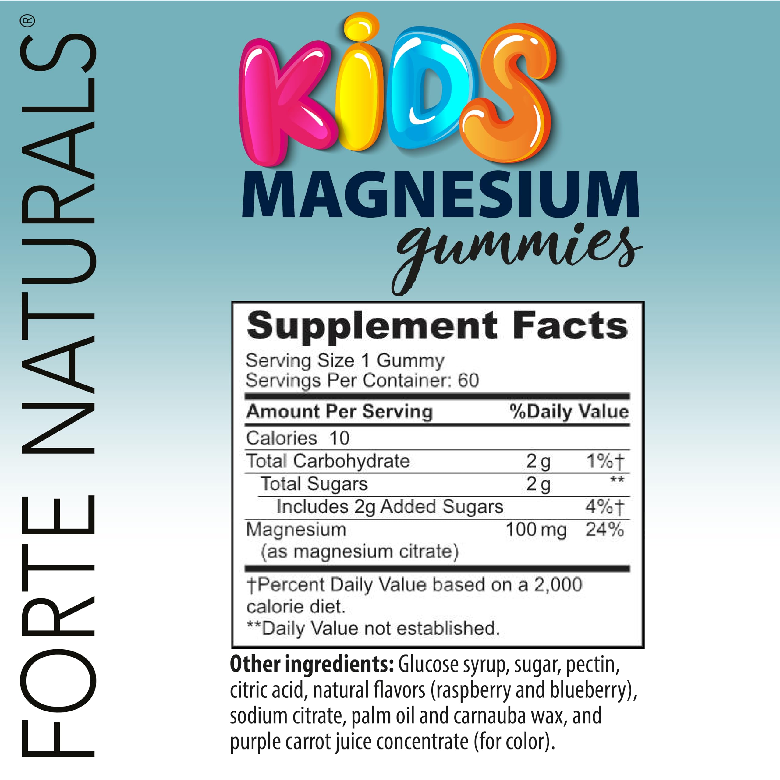 FORTE NATURALS gommes magnésium enfants – mode d’emploi nocturne après l’école.