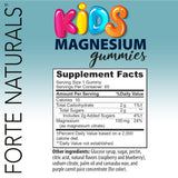 FORTE NATURALS gommes magnésium enfants – mode d’emploi nocturne après l’école.
