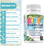 FORTE NATURALS gommes magnésium enfants – badge vegan sur l’étiquette.