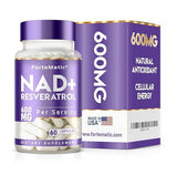 Fortematic NAD+ Resveratrol — scène quotidienne suggérant vitalité, énergie et bien-être durable.