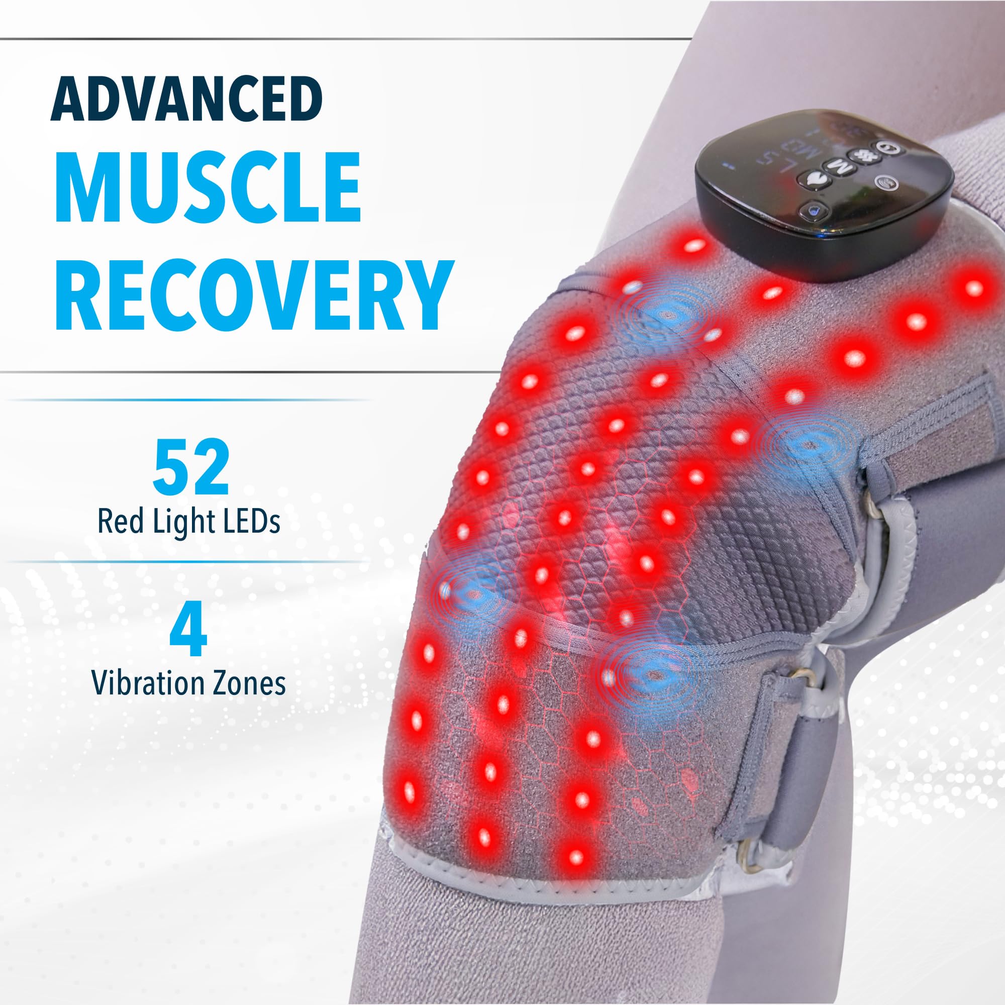 FORTHiQ RED+ massage vibration pour détendre les muscles autour du genou