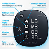 FORTHiQ RED+ massage par vibration et chaleur pour détente ciblée.