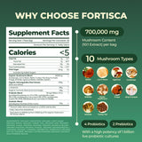 FORTISCA Café aux champignons concentration mentale pour travail et étude.