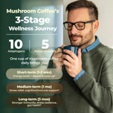 FORTISCA Café aux champignons meilleure digestion grâce aux probiotiques.