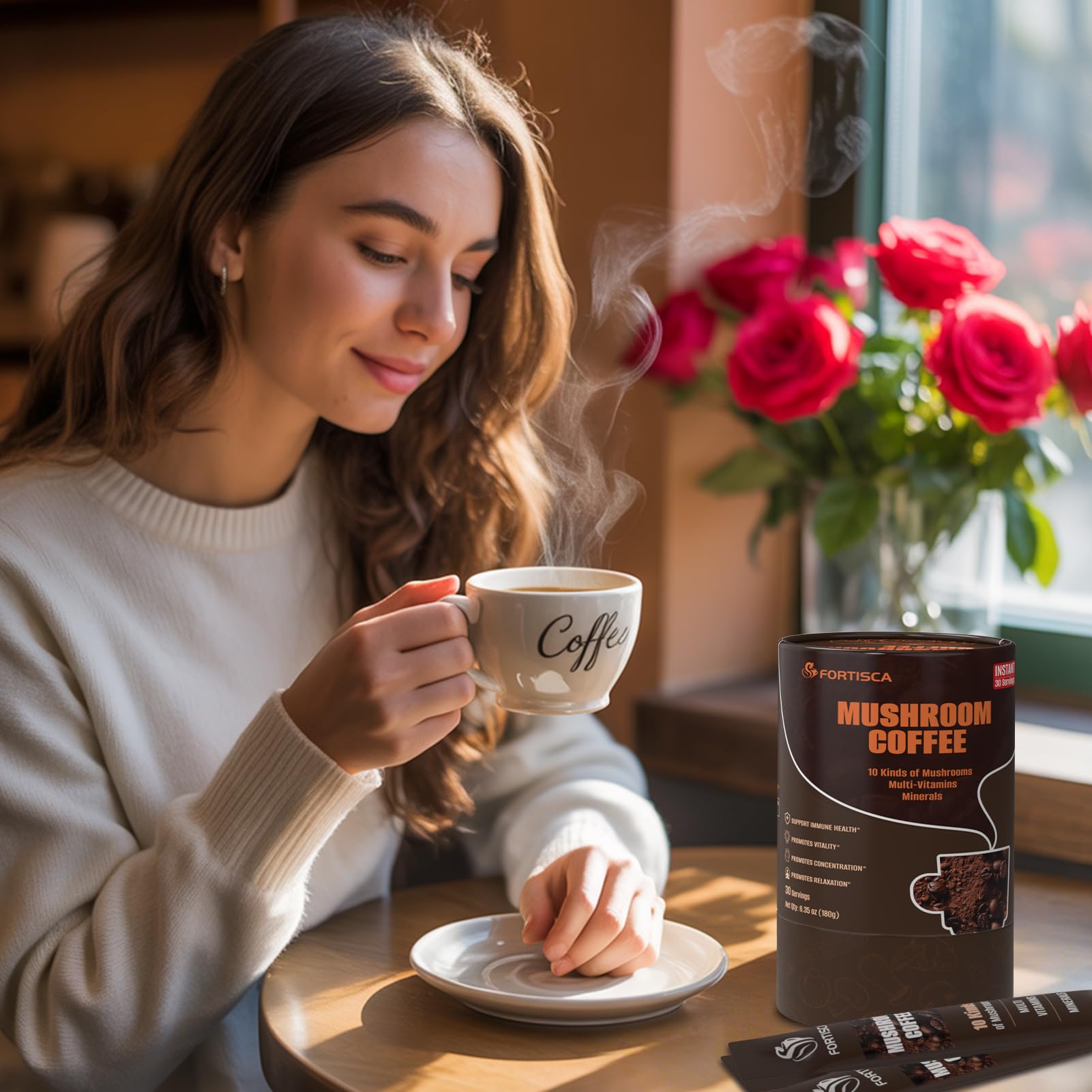 FORTISCA Rituel matin quotidien: café du jour prêt en un geste.