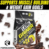Ingrédients naturels Forzagen Lean Gainer protéine et glucides de qualité.