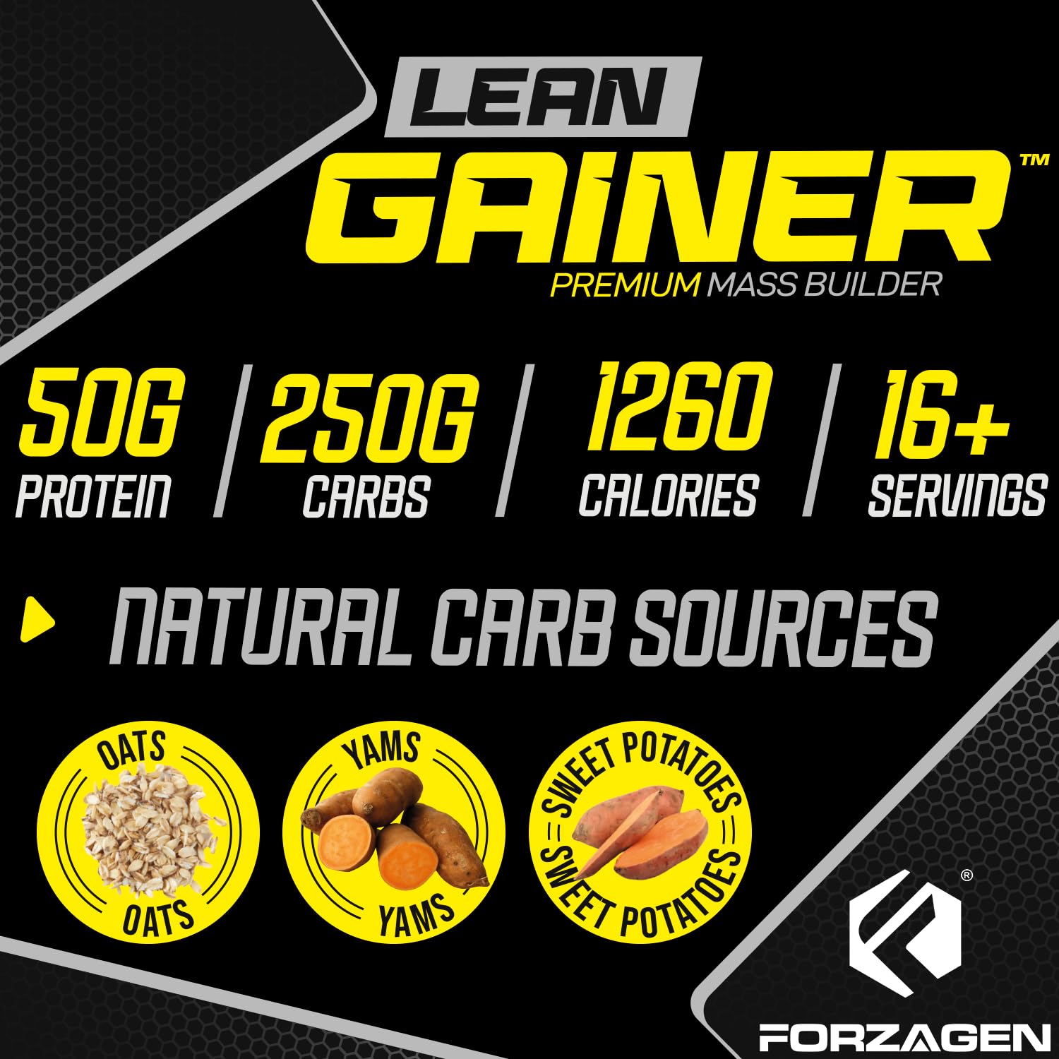 Shake Vanille crème Forzagen Lean Gainer, goût agréable.