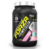 Forzagen Whey PRO: bouteille versant le shake protéiné, utile après entraînement