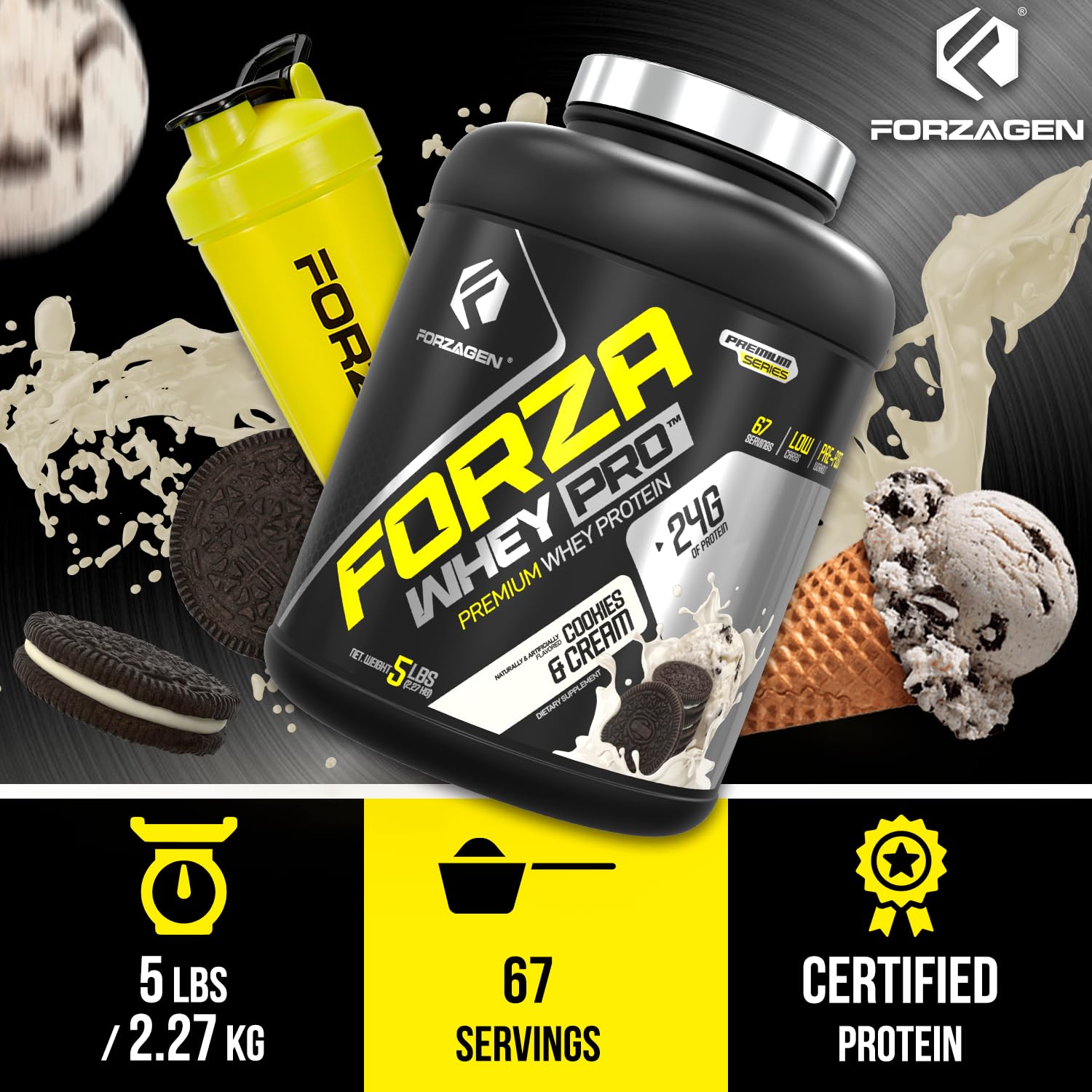 Enzymes digestives et électrolytes dans Forzagen Whey PRO.