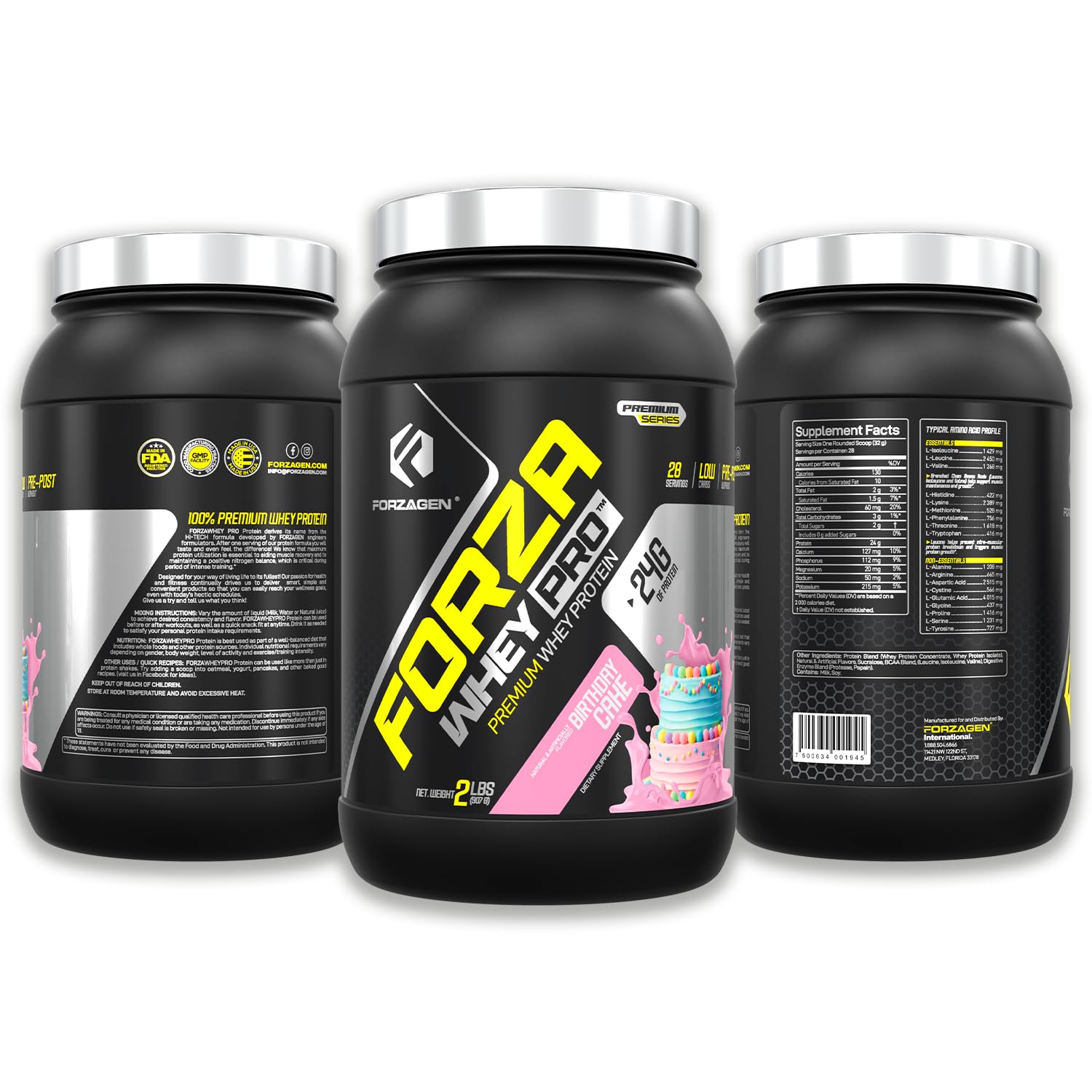 Forzagen Whey PRO: dose/scoop pour contrôler les portions