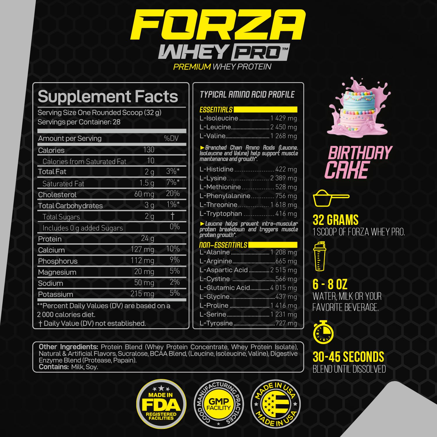 Forzagen Whey PRO: dégustation du goût Gâteau d’anniversaire