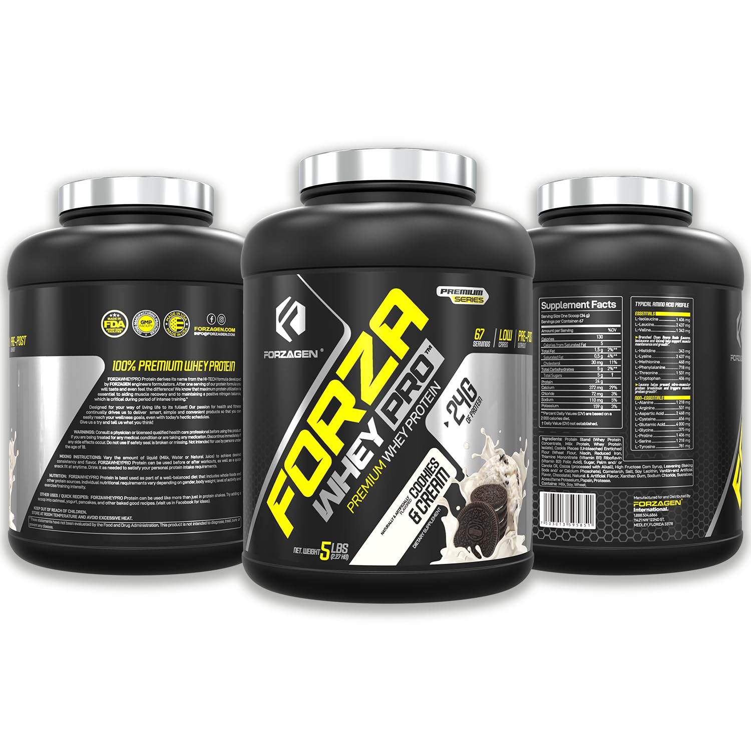 Mélange Forzagen Whey PRO dans le shaker pour une texture homogène.