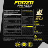 Forzagen Whey PRO mélange homogène dans un shaker vanille