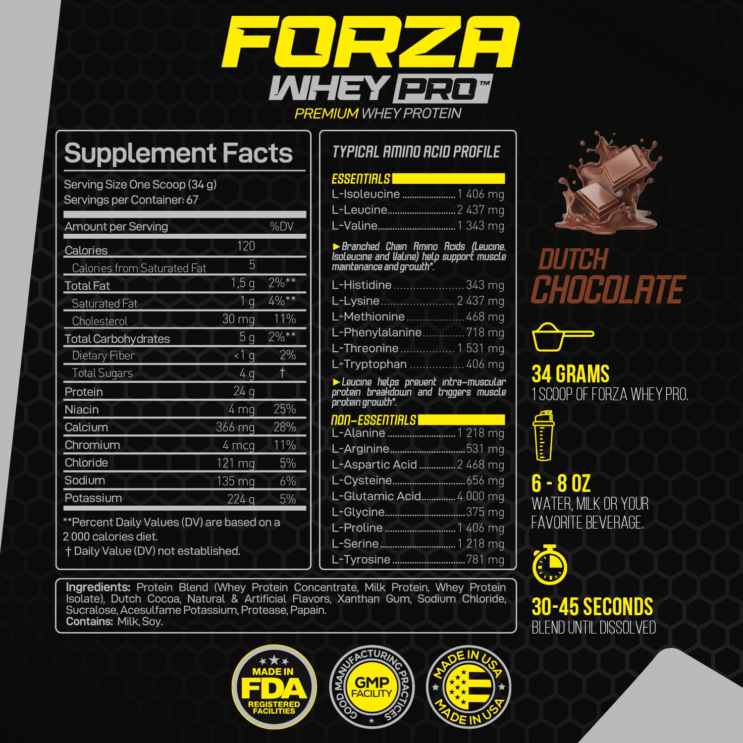 Boisson veloutée dans un verre avec Forzagen Whey PRO