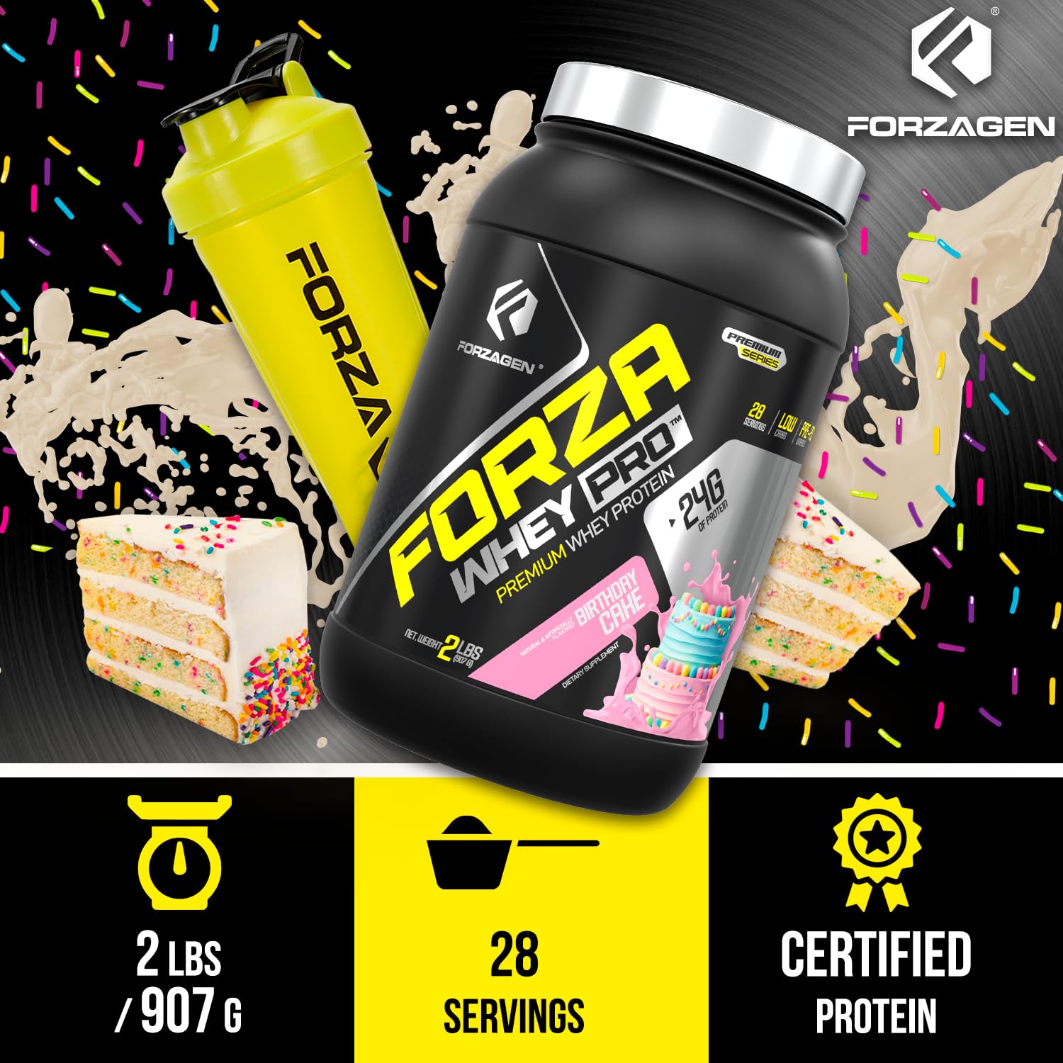 Forzagen Whey PRO: sans sucre ajouté pour une alimentation équilibrée