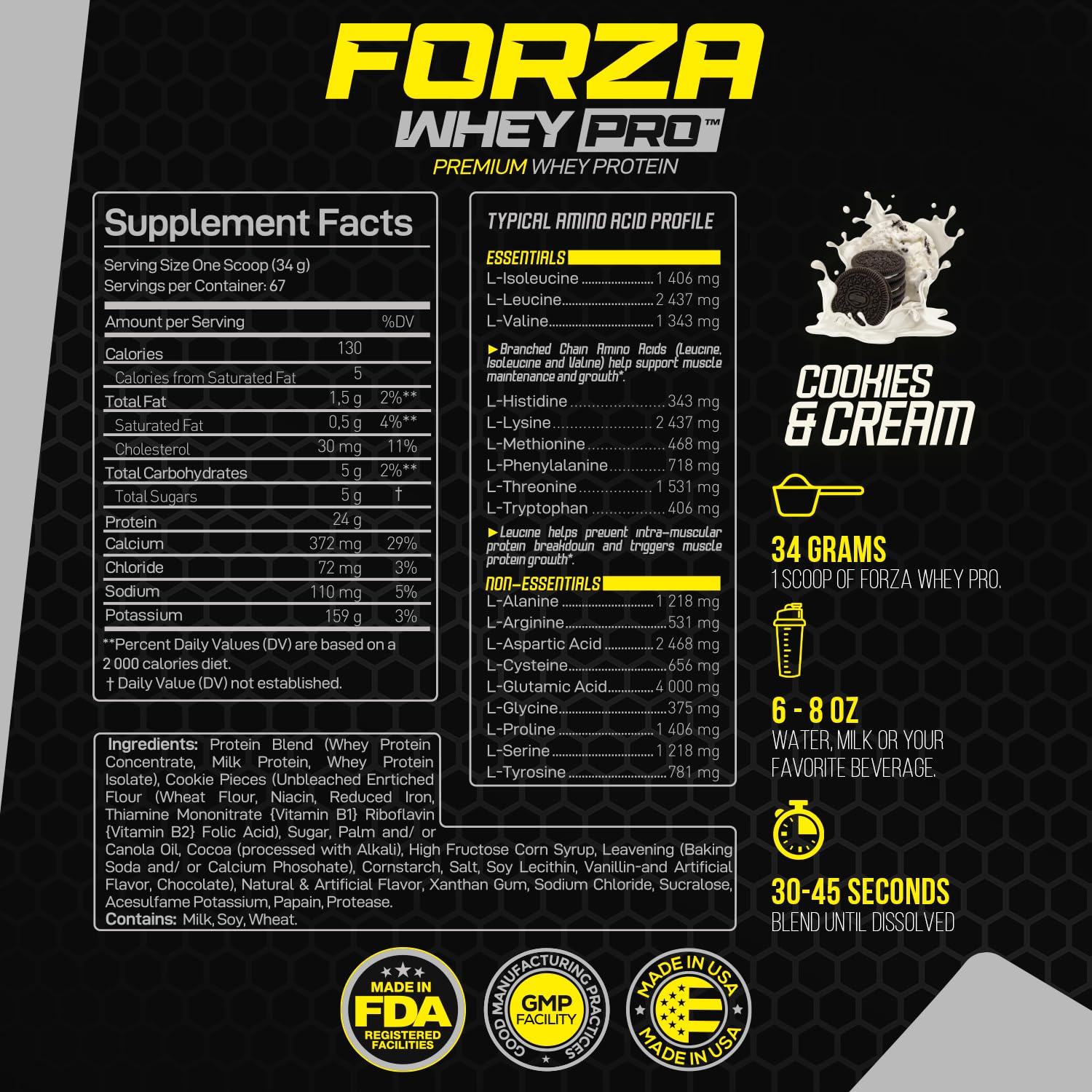 Shaker-gobelet Forzagen Whey PRO prêt à l’emploi.