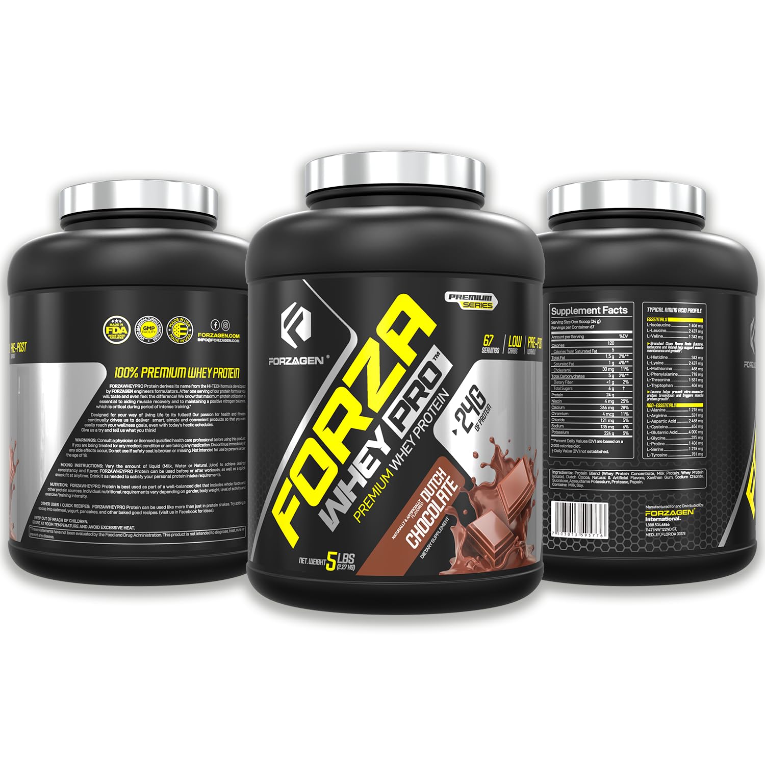 Tableau nutritionnel clair indiquant 24 g de protéine par portion