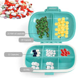 Fouews boite-pilules-portable-poche-sac, transport discret