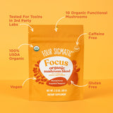 Four Sigmatic Focus Blend lion-mane poudre pour concentration et clarté d'esprit.