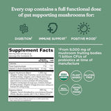 Four Sigmatic Gut Health Mushroom Blend, cuillère-doseuse facilitant une dose quotidienne pratique.