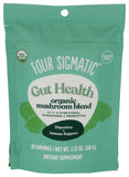 Four Sigmatic Gut Health Mushroom Blend, préparation rapide pour une routine quotidienne durable.