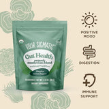 Four Sigmatic Gut Health Mushroom Blend, poudre naturelle sans sucre pour boissons et recettes.