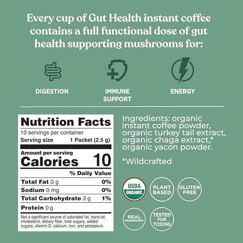 Mélange café champignons cordyceps et chaga, présentation compacte et facile à préparer