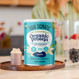 Four Sigmatic protéine végan bio vanille – préparation rapide dans un shaker après l'entraînement