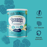 Four Sigmatic protéine végan bio vanille – dose naturelle pour petit-déjeuner sain