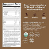 Ingrédients sains mis en valeur, avec champignons fonctionnels et adaptogènes naturels.