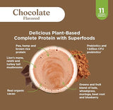 Mélange cremeux au cacao bio offrant une alternative naturelle au yaourt ou lait.