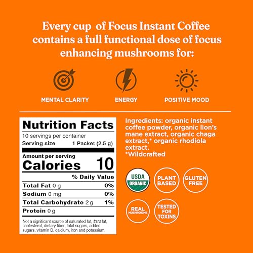 Tasse prête à déguster Four Sigmatic, mélange champignons et café pour pause réconfortante