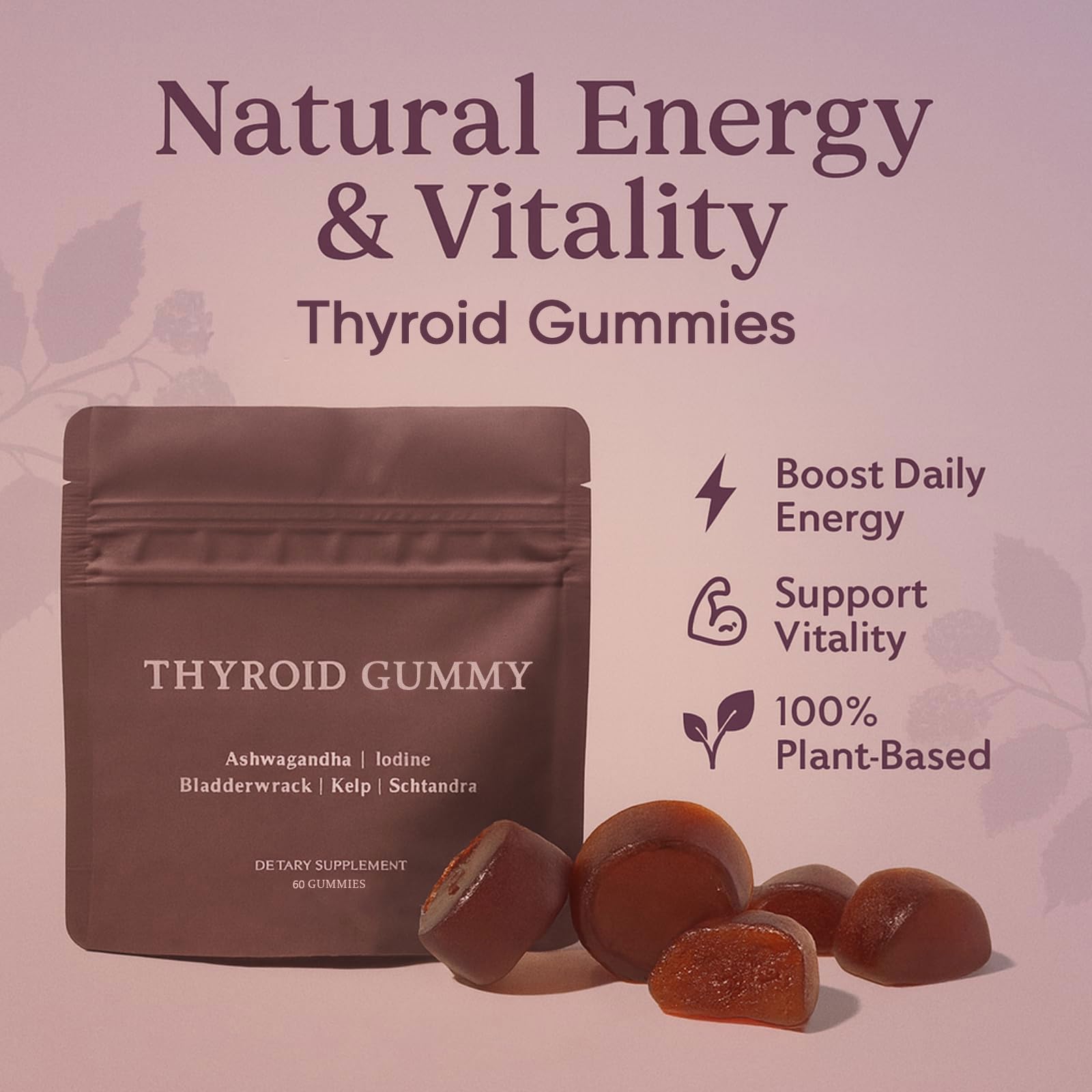 Gommes Thyroïde FQMUEV – texture fruitée et goût agréable.