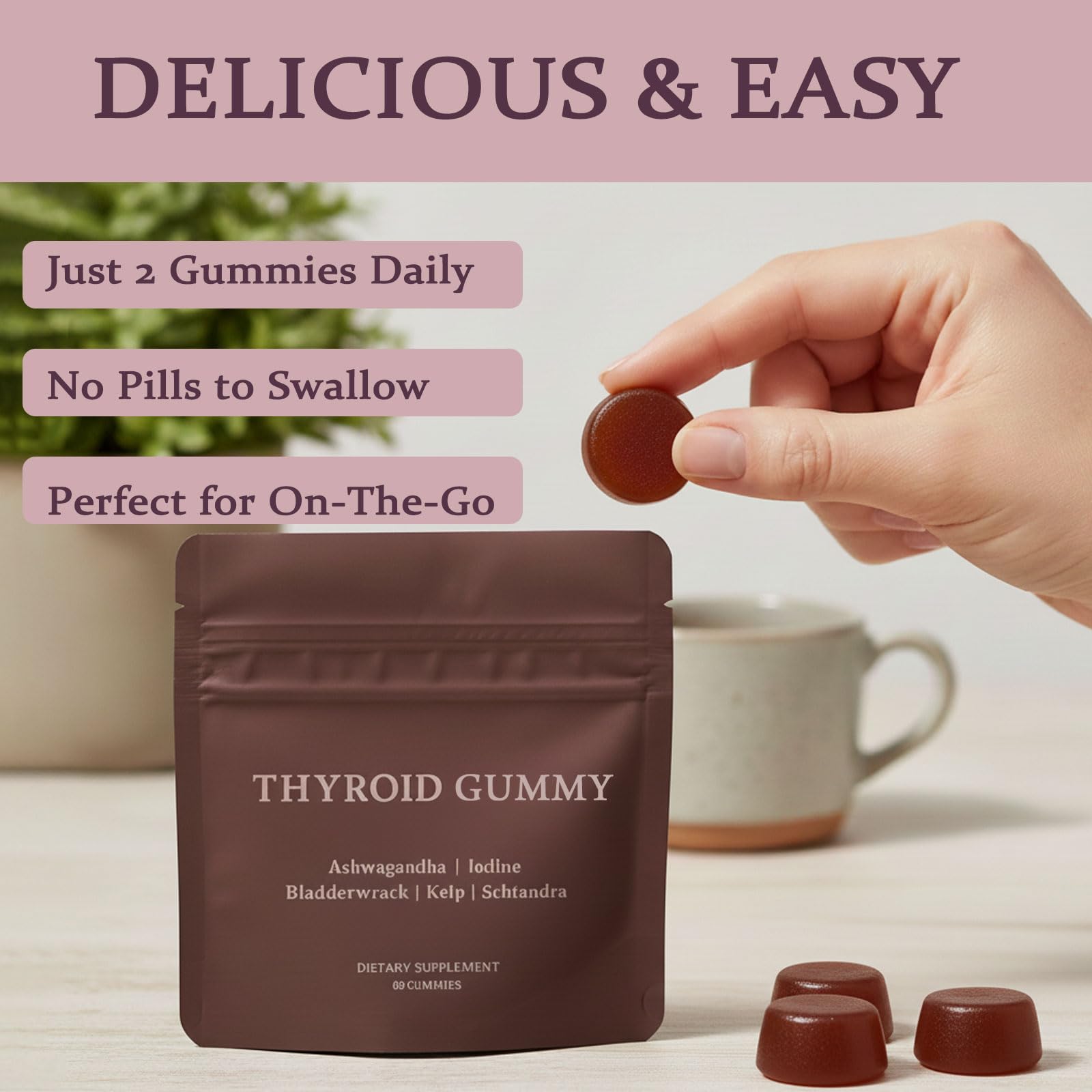 Gommes Thyroïde FQMUEV – Sélénium pour soutien métabolique subtil.
