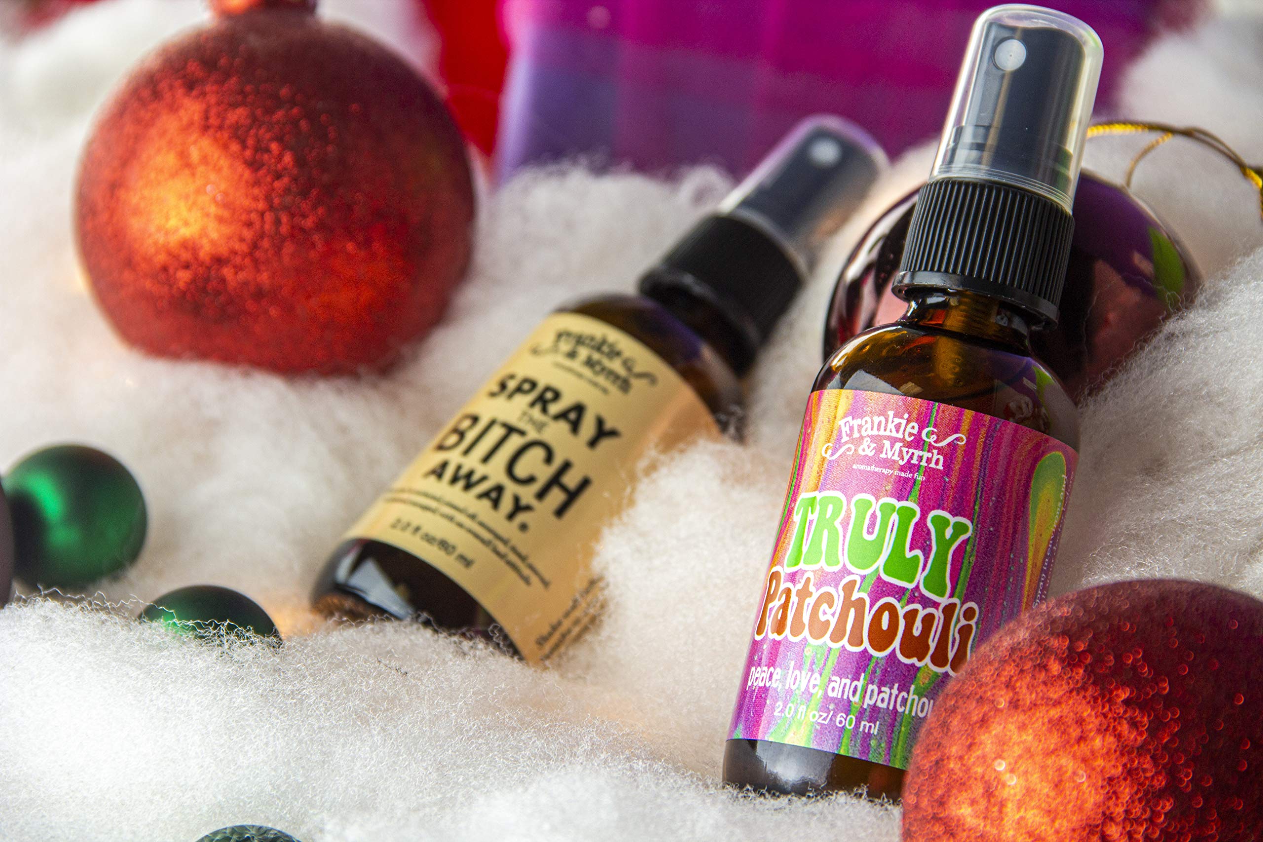 Frankie et Myrrh Patchouli – spray peau légère et fraîche