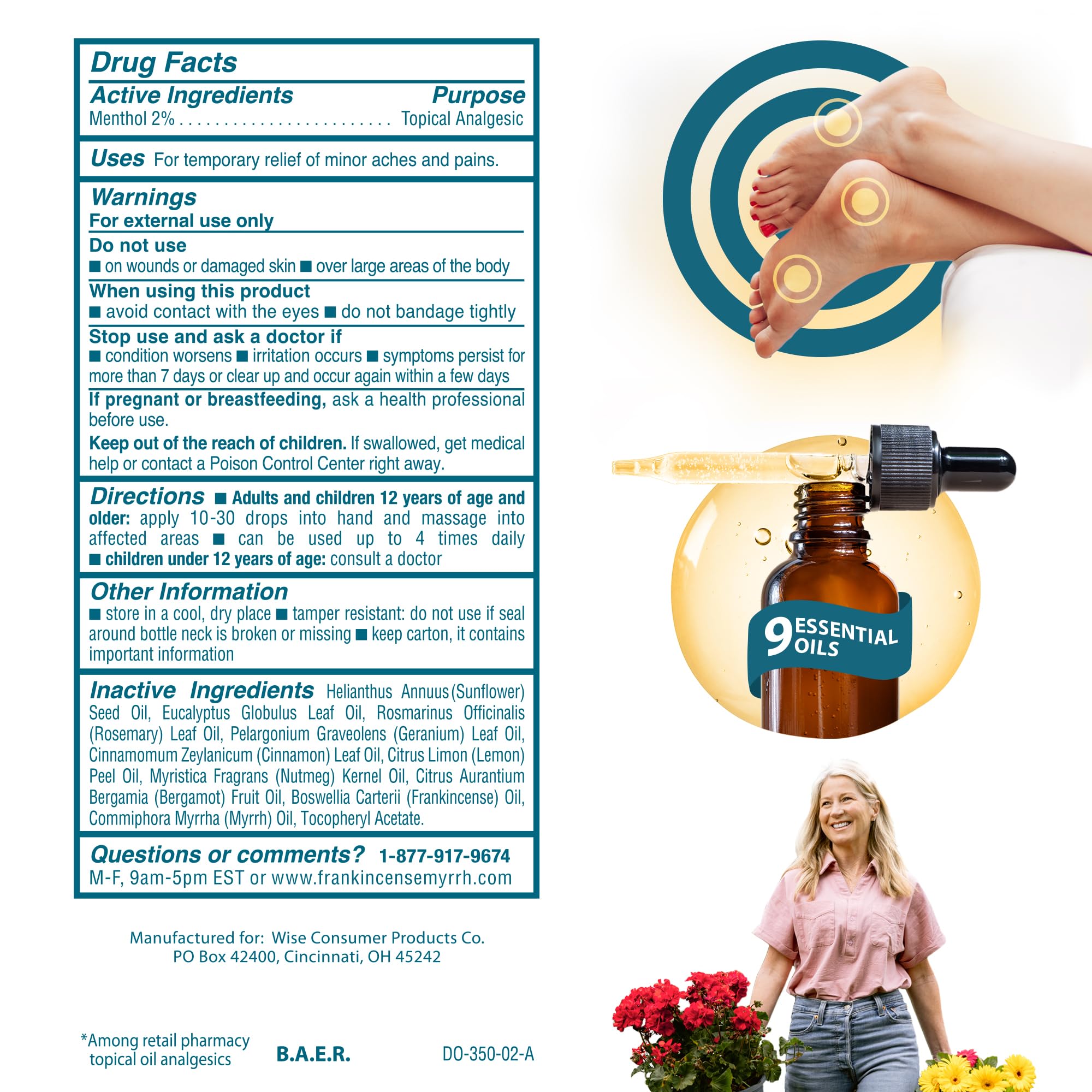 FRANKINCENSE & MYRRH usage adultes et enfants: adapté pour pieds et mains.