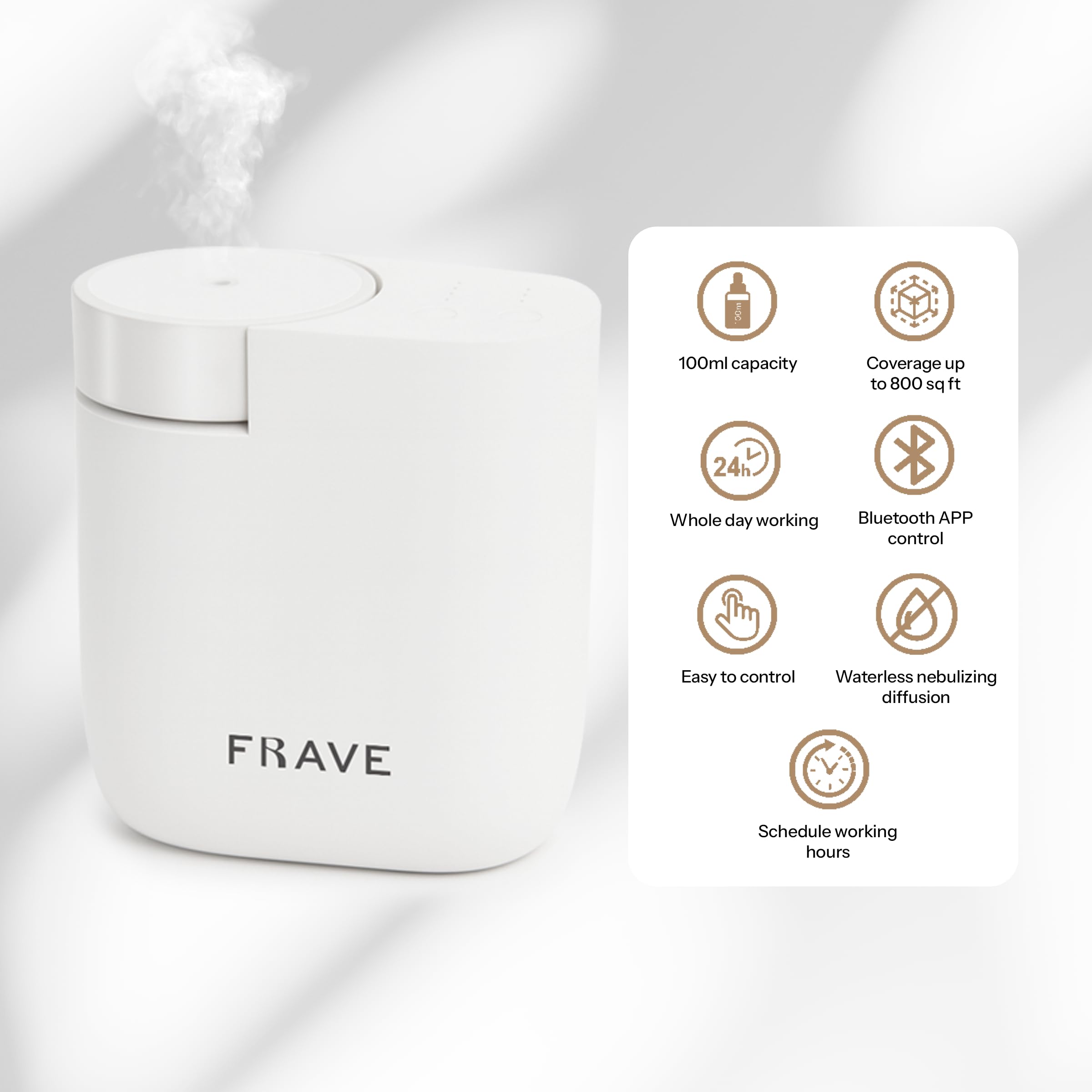 Diffusion par nébulisation froide Frave Air Lux sans chaleur